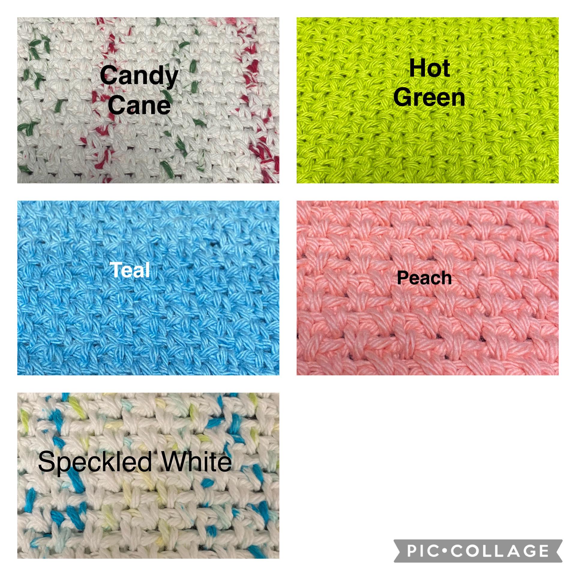 Crocheted Dishcloths - 100% cotton (handmade)