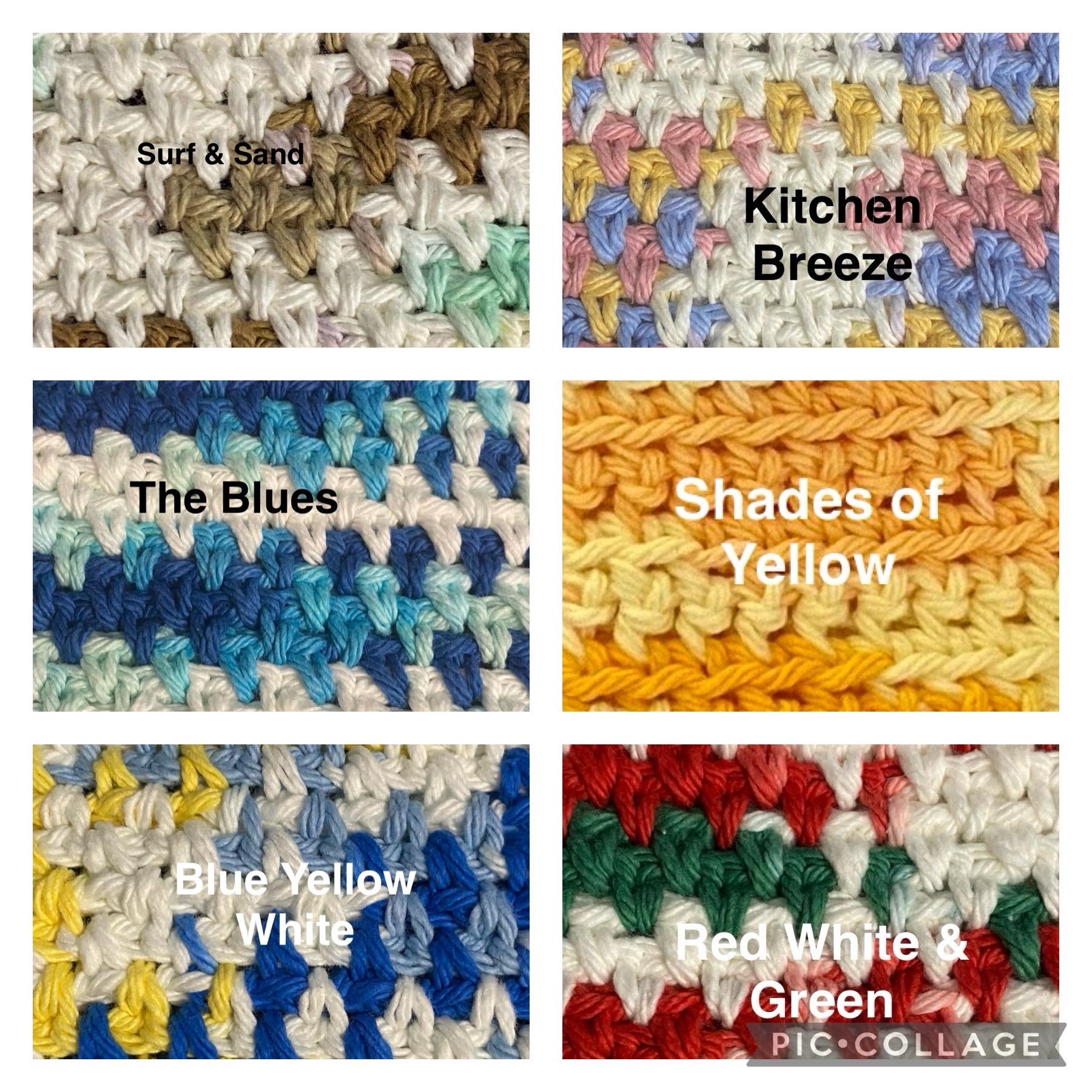 Crocheted Dishcloths - 100% cotton (handmade)