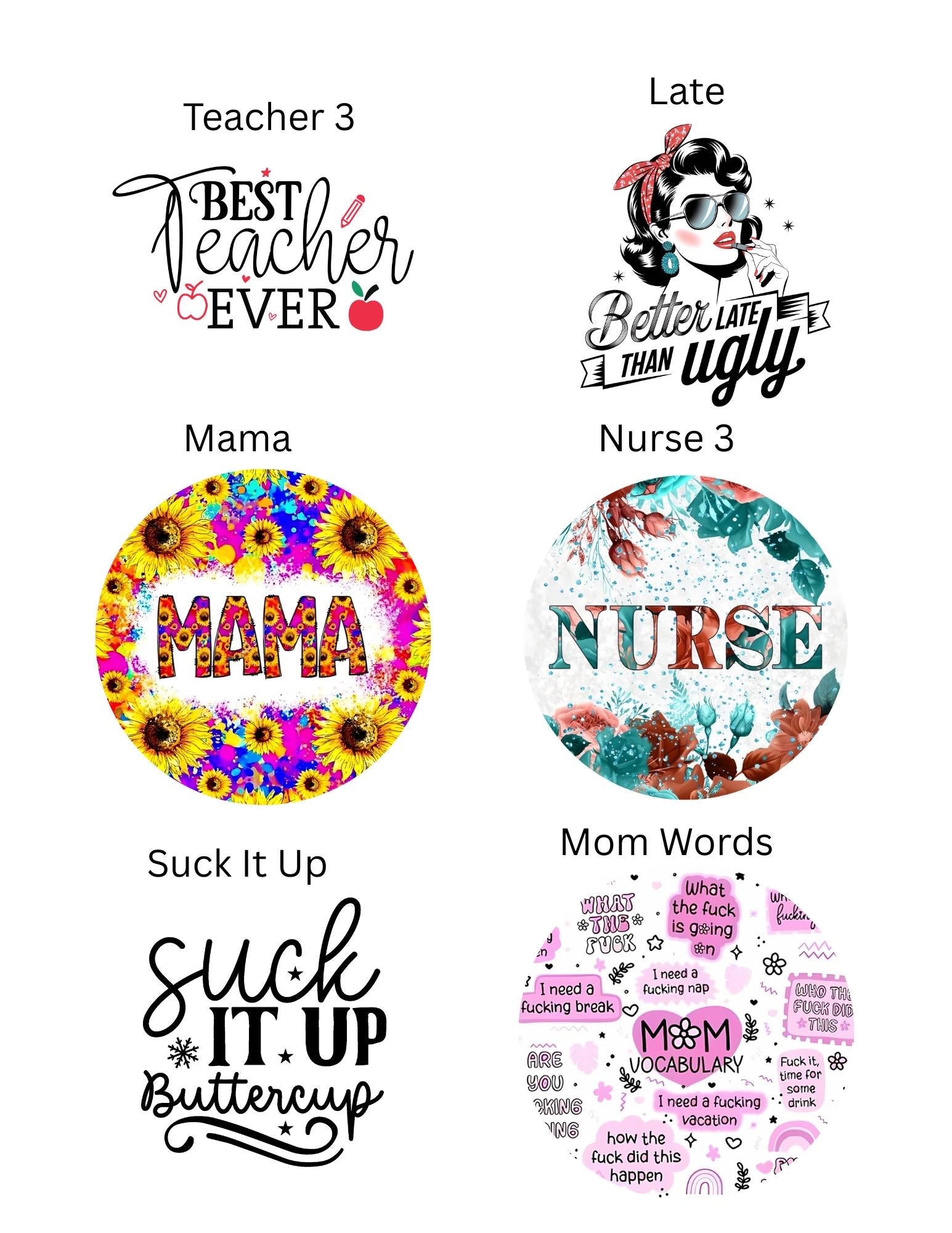 Pre-Made 3" Pocket Mirrors