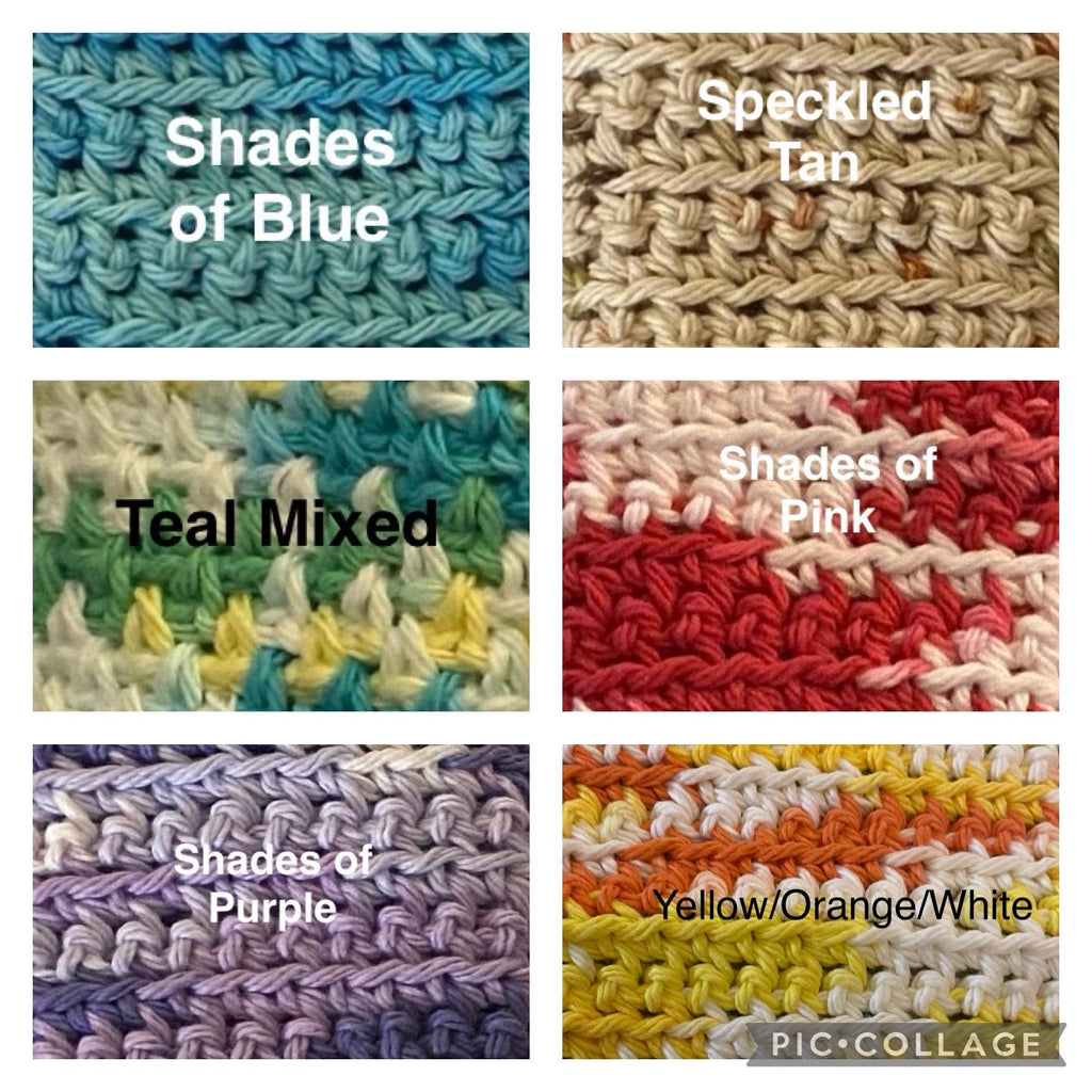 Crocheted Dishcloths - 100% cotton (handmade)