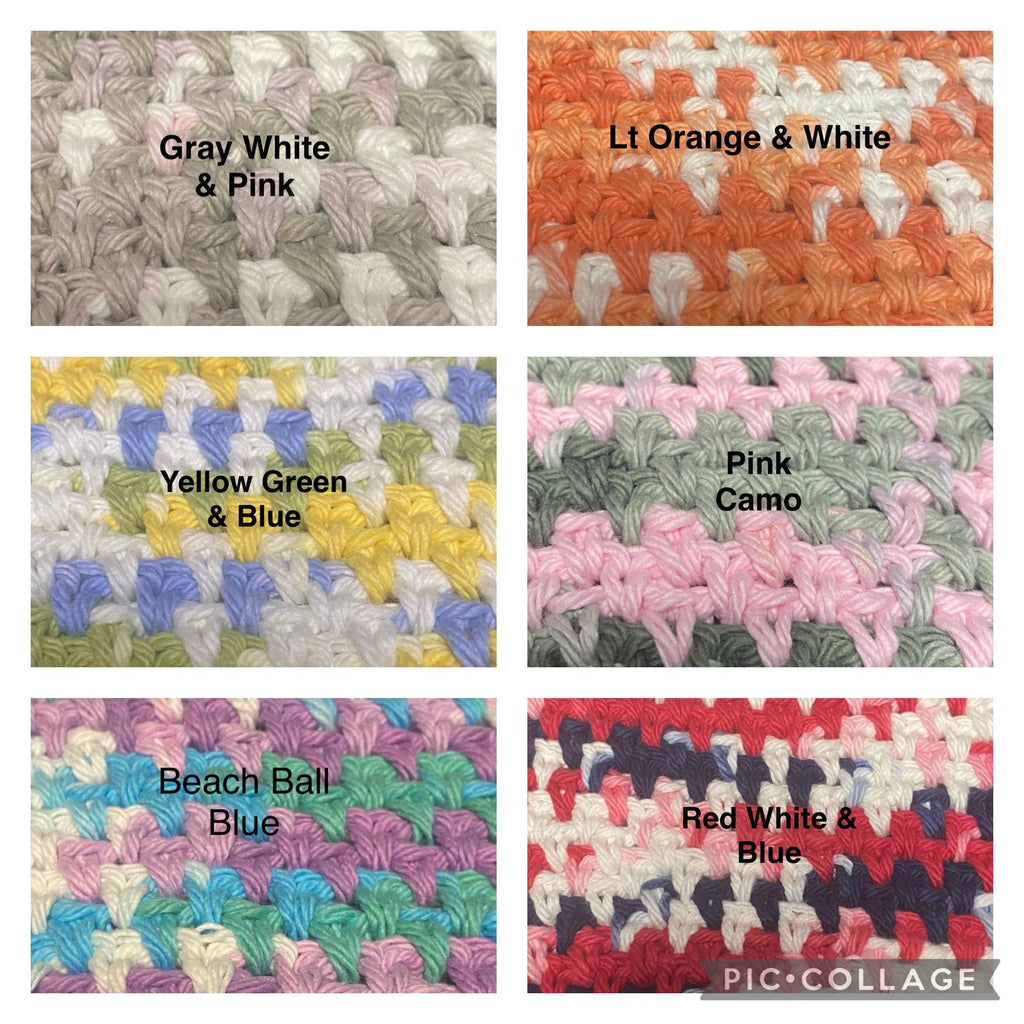 Crocheted Dishcloths - 100% cotton (handmade)