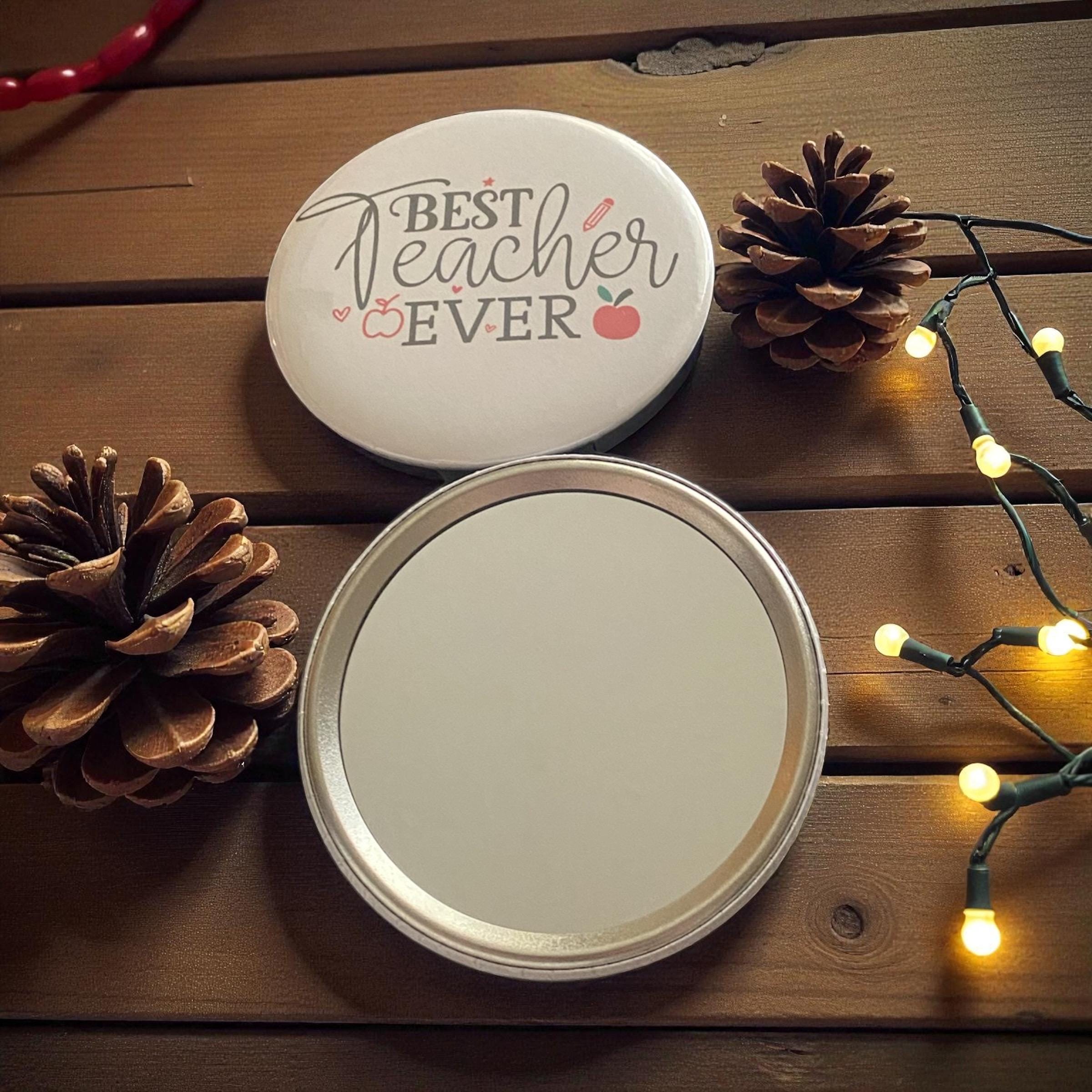 Customizable 3" Pocket Mirror, Personalized Gift