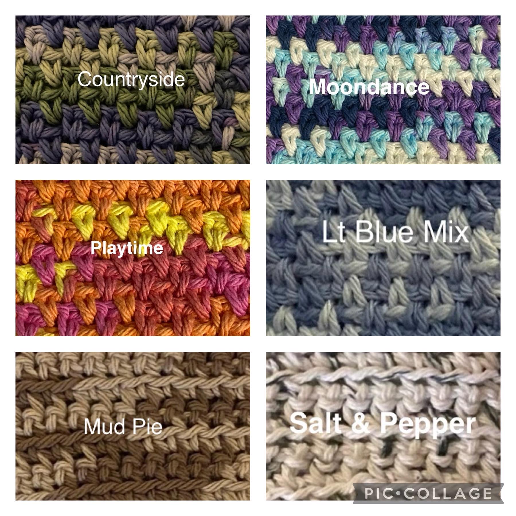 Crocheted Dishcloths - 100% cotton (handmade)