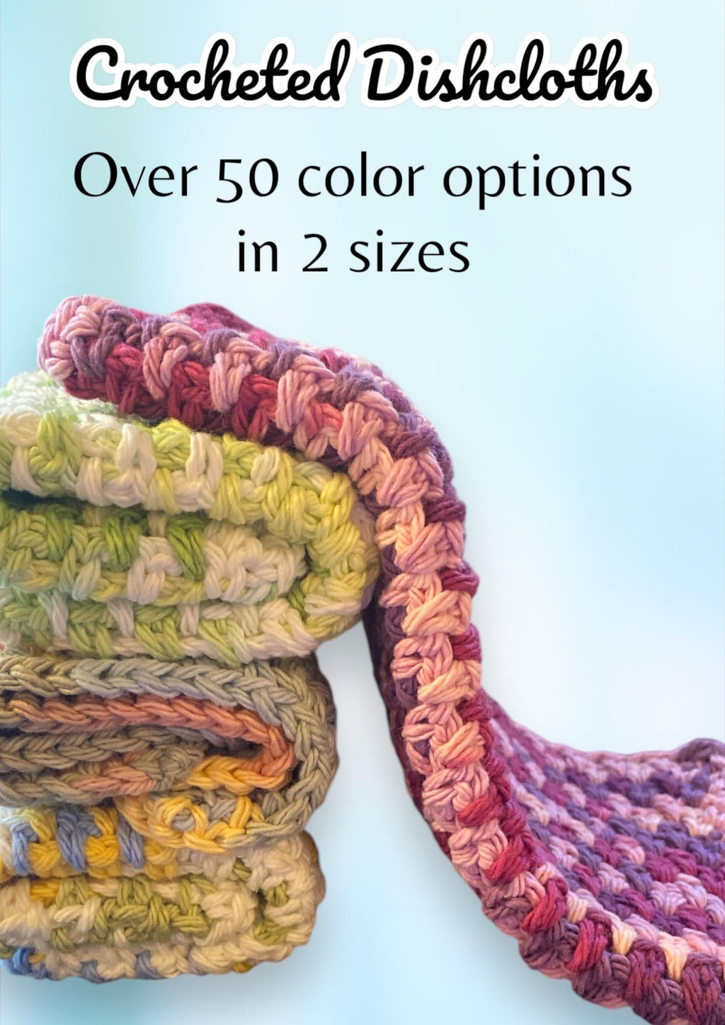 Crocheted Dishcloths - 100% cotton (handmade)