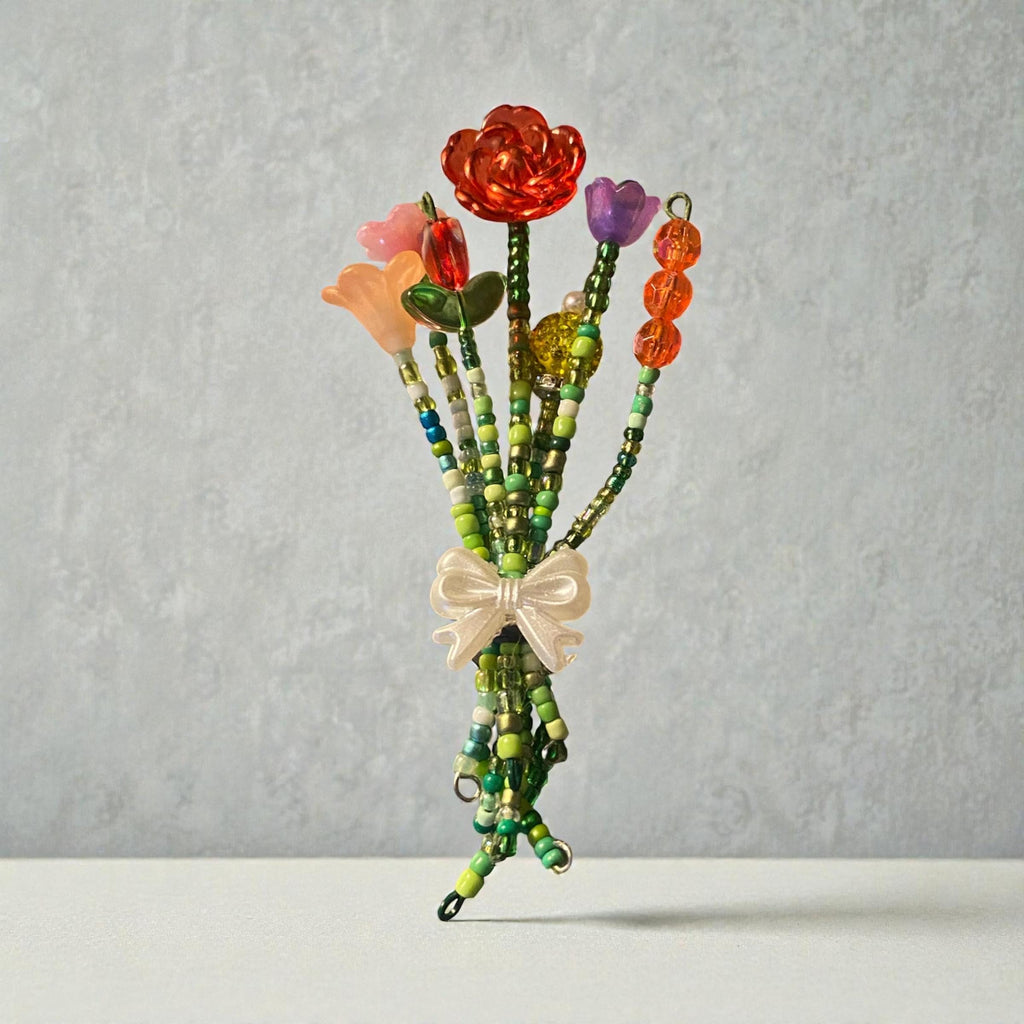 Beaded Flower Bouquet Magnet